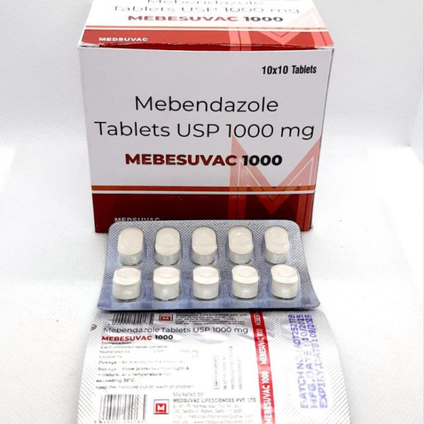 Mebsuvac-1000 (Мебендазол 1000мг) 100 таблеток